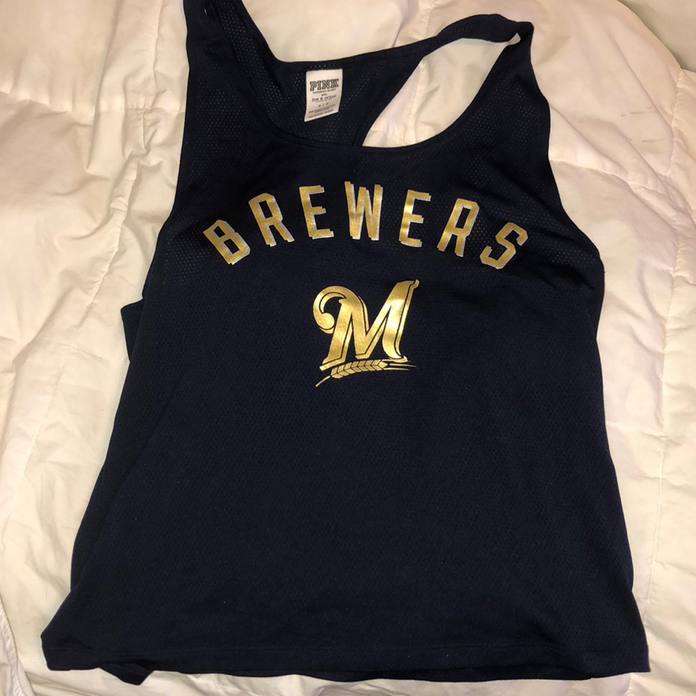 Pink Brewers tank top